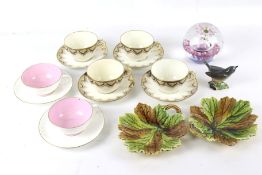 A collection of assorted china and glass items.