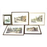 E. R. Sturgeon - a collection of five assorted framed prints.