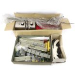 A collection of N Gauge railway accessories.