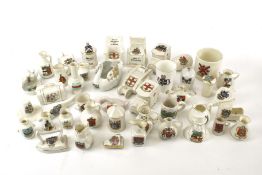 A collection of vintage crested china.