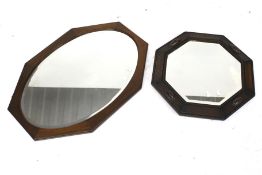 Two framed wall mirrors. Max.