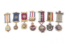 A collection of assorted Buffalo medals.
