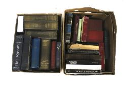 Two boxes of vintage books. Including Read's History of the Isle of Axholme, Epworth, 1858, etc.