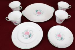 A partial set of 1950s Shelley fine bone china.