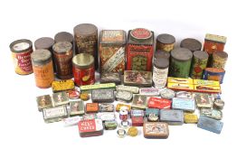 A collection of vintage tins. Comprising a range of coffee and biscuit brands etc, qty 40 approx.