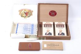 A collection of assorted cigars.