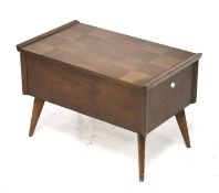 A 1960's Arnold mahogany sewing box.