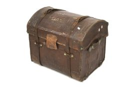 A vintage Drew & Sons dome top trunk.