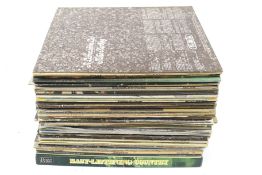 A collection of mostly 1970s LP vinyl records. Including Steppenwolf, Hawkwind and Uriah Heep, etc.