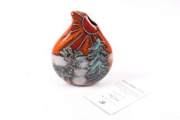 An Anita Harris pottery 'Winter Wonderland' limited edition vase. No.