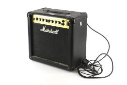 A Marshall practice guitar amp. MG Series 15DFX.