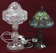 Two 20th century table lamps.