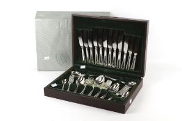 A 44 piece silver plated canteen of cutlery from 'The Debenhams Collection'.