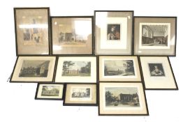 A collection of 19th century and later prints, mostly architectural. Max.