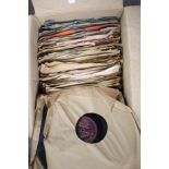 A collection of 78 RPM 10" records. Including Decca, His Master's Voice, etc.