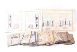 A large collection of cigarette card albums.