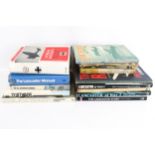 A collection of books relating to aircraft and WWII. Including 'The Lancaster Story', etc.
