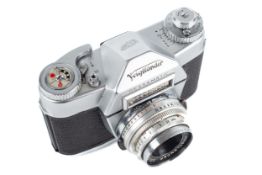 A Voigtlander Bessamatic 35mm camera. SN105295. With a Color-Skopar X 50mm f2.8 lens.