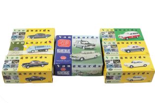 Seven Vanguards diecast models.