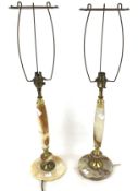 A pair of 20th century lamp bases.