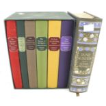 A collection of Folio Society books.