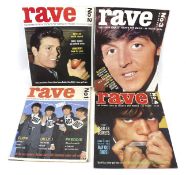 Volumes No1-4 of Rave monthly magazine.