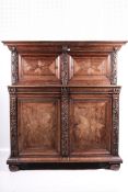 A 17th century Low Countries Livery Cupboard in the Dueddarn manner.