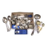 An assortment of silver and plated items.