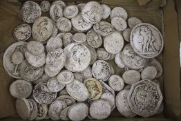 A large collection of plaster intaglios.