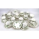 A Colclough twelve-piece tea service in the 'Ivy Leaf' pattern.