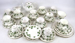 A Colclough twelve-piece tea service in the 'Ivy Leaf' pattern.