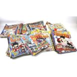 A collection of Beano and Dandy magazines.