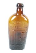 A vintage 'Warner's "safe" Cure' glass bottle.