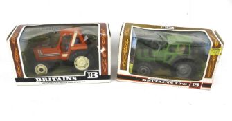 Two Britains 1:32 scale tractors.