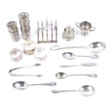 An assortment of silver and silver plated items.