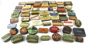 A collection of vintage medical tins. Including Rinstead Pastilles, Valkem Bronchial Lozenges, etc.