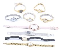 Nine women's fashion wristwatches. Including Pulsar and Accurist, etc.
