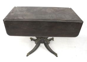 A early 20th century drop leaf mahogany table.