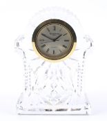 A Waterford crystal quartz desk clock.