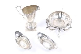 A small collection of Victorian and later silver.
