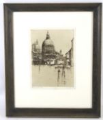 An etching of Venice signed by the artist Cyril Anning. 21.