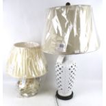 Two Village at Home table lamps.