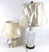 Two Village at Home table lamps.