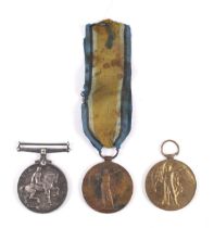 Three WWI medals. Comprising a British War Medal and a Victory Medal, 41630 Pte A. H.