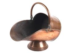 A large 19th century or earlier coal scuttle