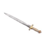 A French 19th century military sword. With brass ribbed handle, the blade marked TALABOT ES PARIS.