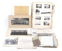 A collection of early 20th century military photographs and ephemera.