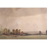 Edgar Thomas Holding (1870-1952), watercolour, 'Passing Storm Sussex',