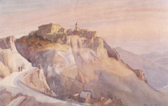 John Mace (British 1889-1952), watercolour, a Continental Landscape. Signed lower right.