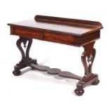 A Victorian mahogany serving table/small sideboard.